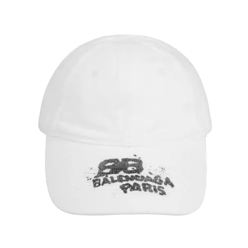 Balenciaga Hand Drawn Bb Icon Velcro Tab Baseball Cap