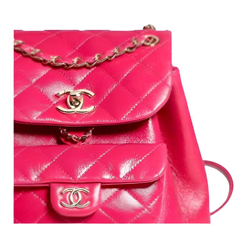 Женская сумка Chanel (малиновая) — фото 3
