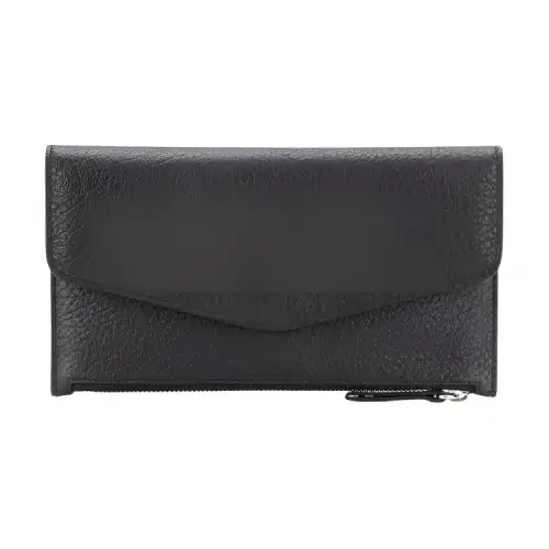 Maison Margiela Multiple Card Slots Cow Leather Wallet Women's Black