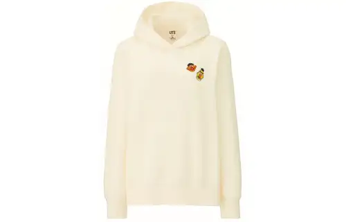 KAWS X UNIQLO X Sesame Street Bert & Ernie Heads Hoodie Asia Women'ss Sizing