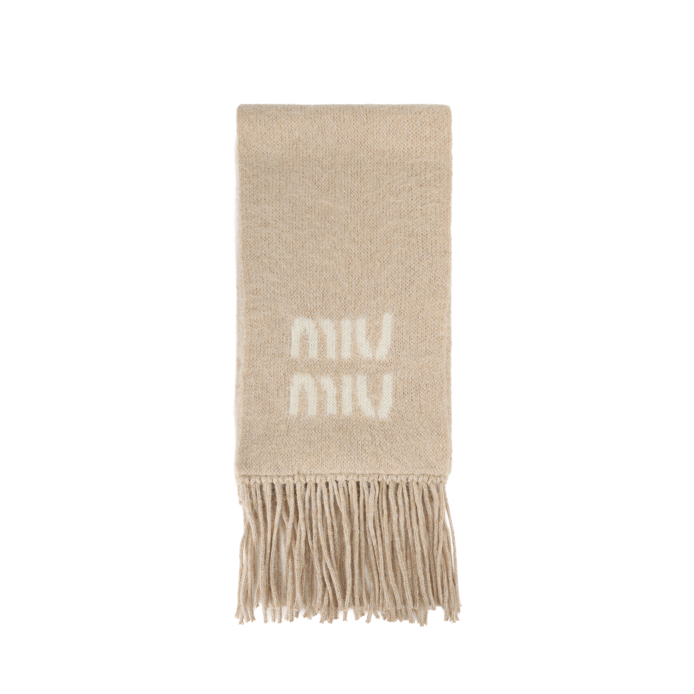 Шарф MIU MIU (бежевый)
