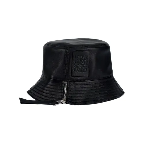 LOEWE Calfskin Cow Leather Bucket Hats Women's