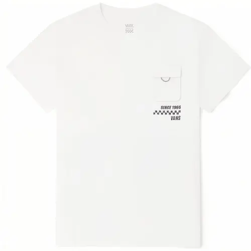 Vans T Shirts Women's White Crew Neck Moderate Straight Fit