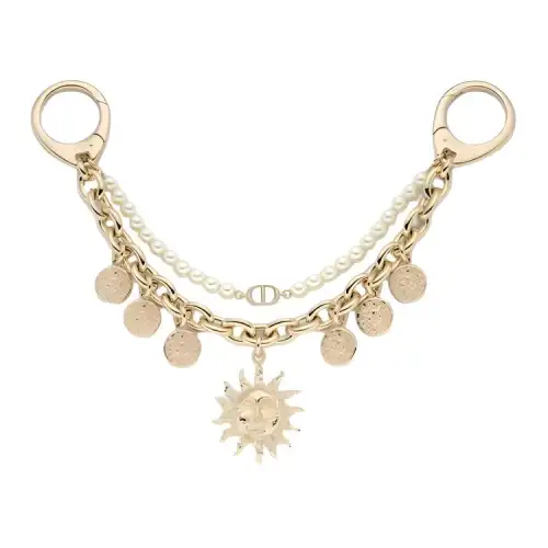 DIOR Copper Alloy, Artificial Resin Bag Accessory Women's Gold
