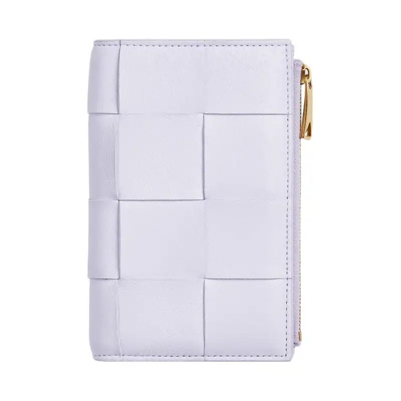 Bottega Veneta With Cow Leather And Sheepskin Wallet Women's Joyful Purple