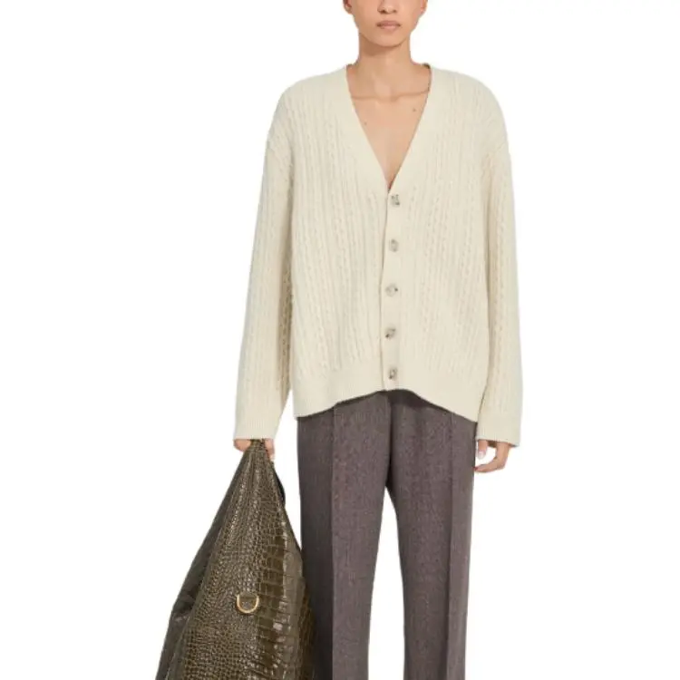 MM6 Maison Margiela cable-knit button cardigan