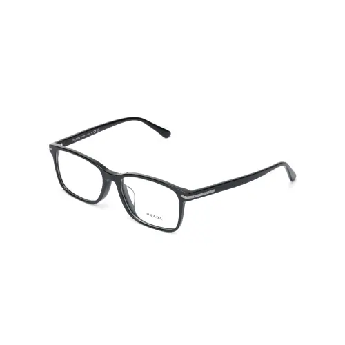 PRADA Black Square Eyeglass Frames Men's