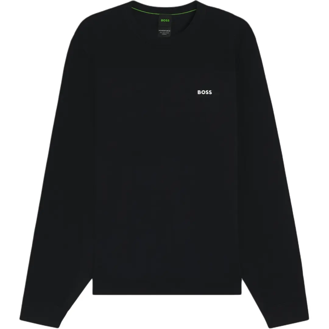 Hugo Boss logo-print textured sweater