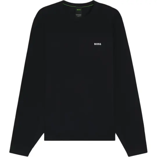 Hugo Boss logo-print textured sweater