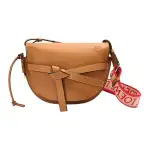 LOEWE Gate Cow Leather Crossbody Bags Small Women's Desert Brown