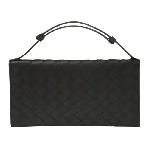 Bottega Veneta Woven Calfskin Clutch Men's Black