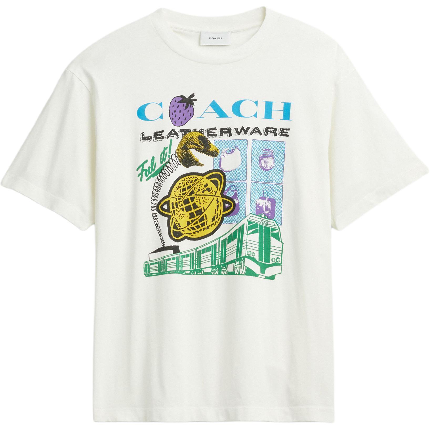 Футболка COACH Graphic Print Tee (белая)