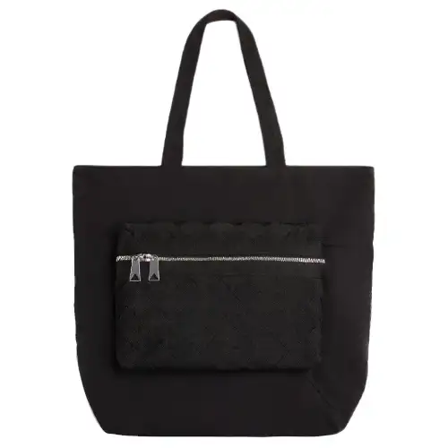 Bottega Veneta Polypropylene Handbag Unisex Black