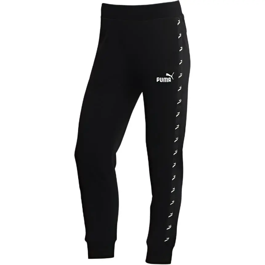 PUMA Casual Pants Women's Black Moderate Cuffed Pants