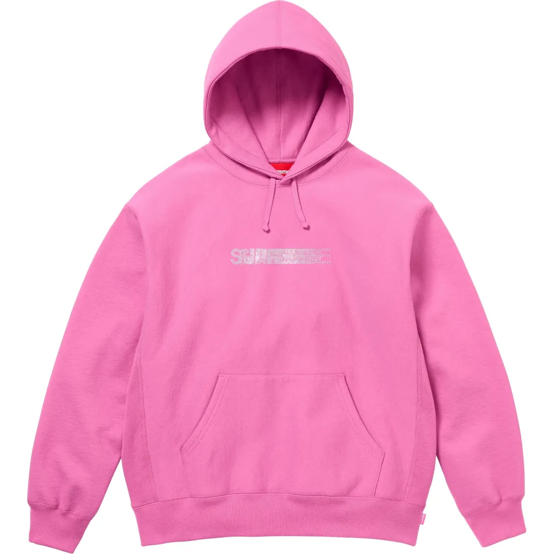 Supreme x Swarovski motion-logo hoodie