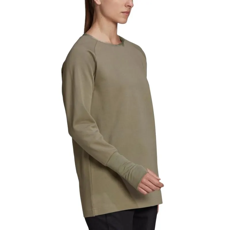 Adidas PARLEY CREW SWEATSHIRT Women's Dark Umber