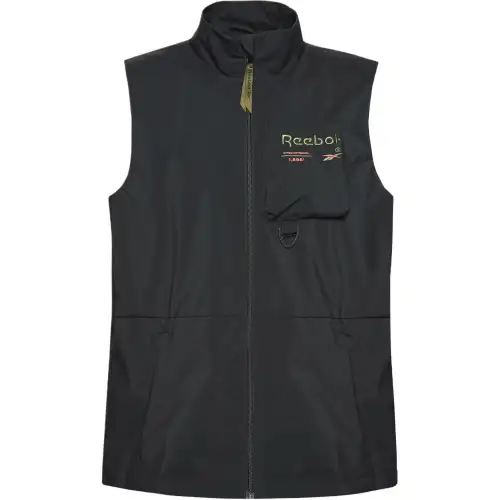 Reebok Vests Men's Black Stand Collar Moderate Other