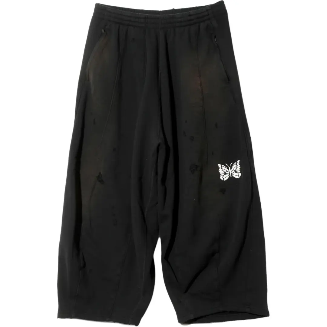 Needles FW25 Deconstructed H.D. Sweat Pant Cotton French Terry Casual Pants Unisex