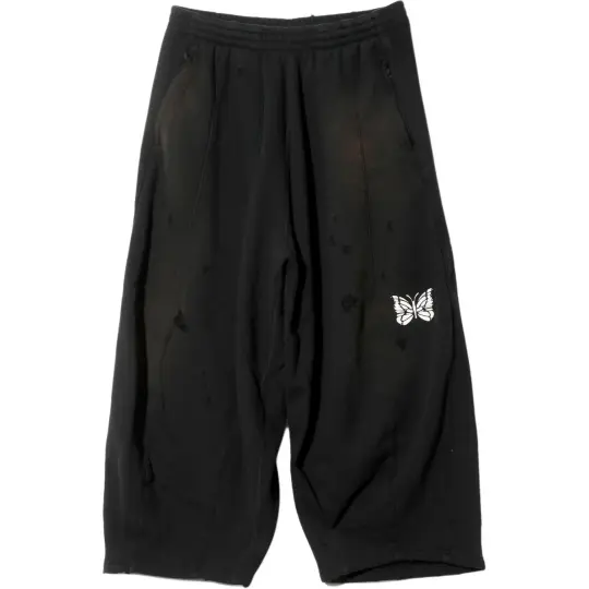 Needles FW25 Deconstructed H.D. Sweat Pant Cotton French Terry Casual Pants Unisex