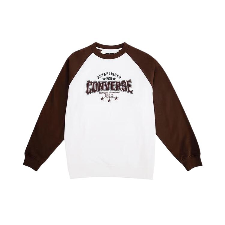 Свитшот Converse с буквенным принтом (серый)