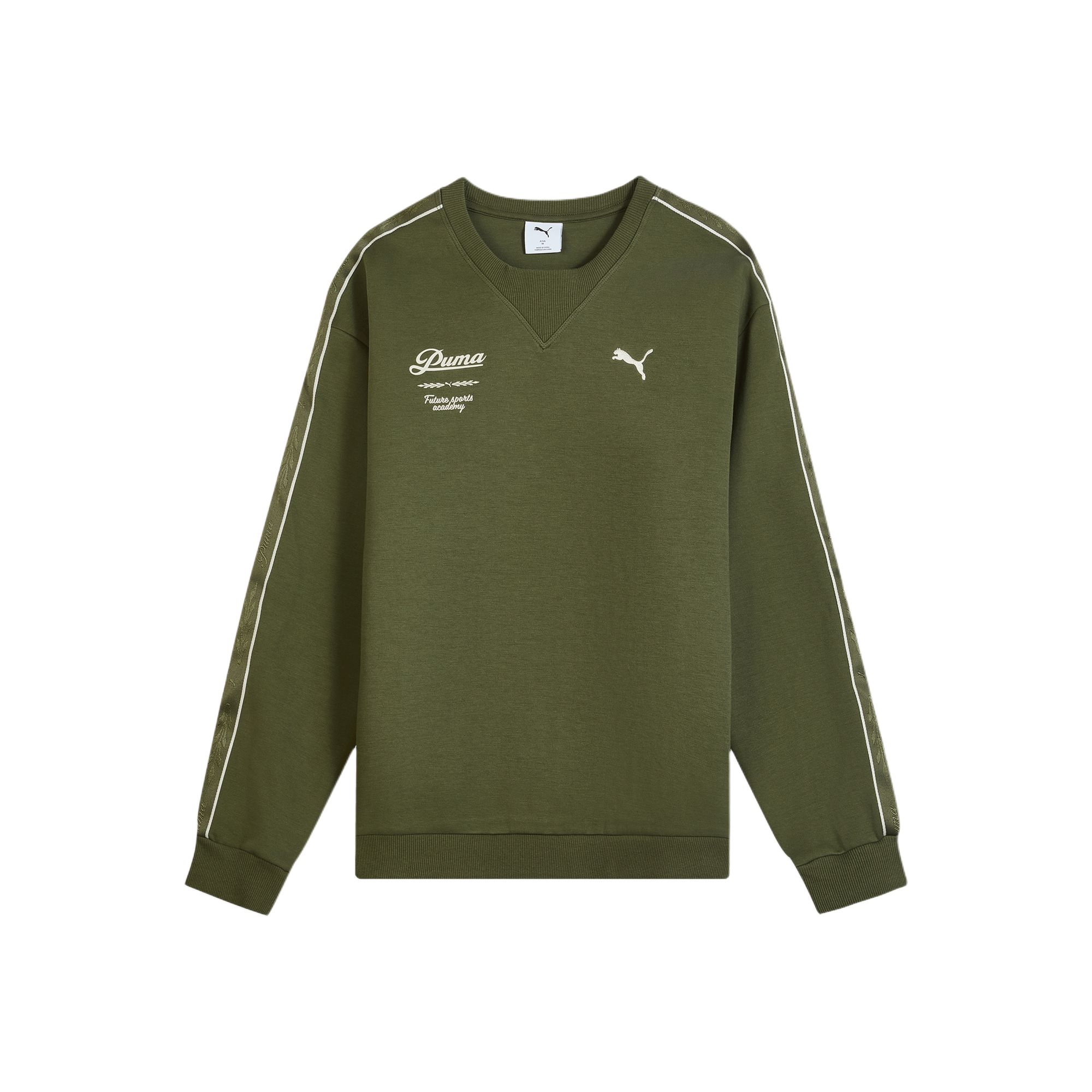 Мужской свитшот PUMA RETRO TAPE (зеленый)