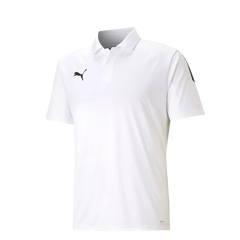 PUMA Polo Shirts Men's White Polo Collar Moderate Straight Fit