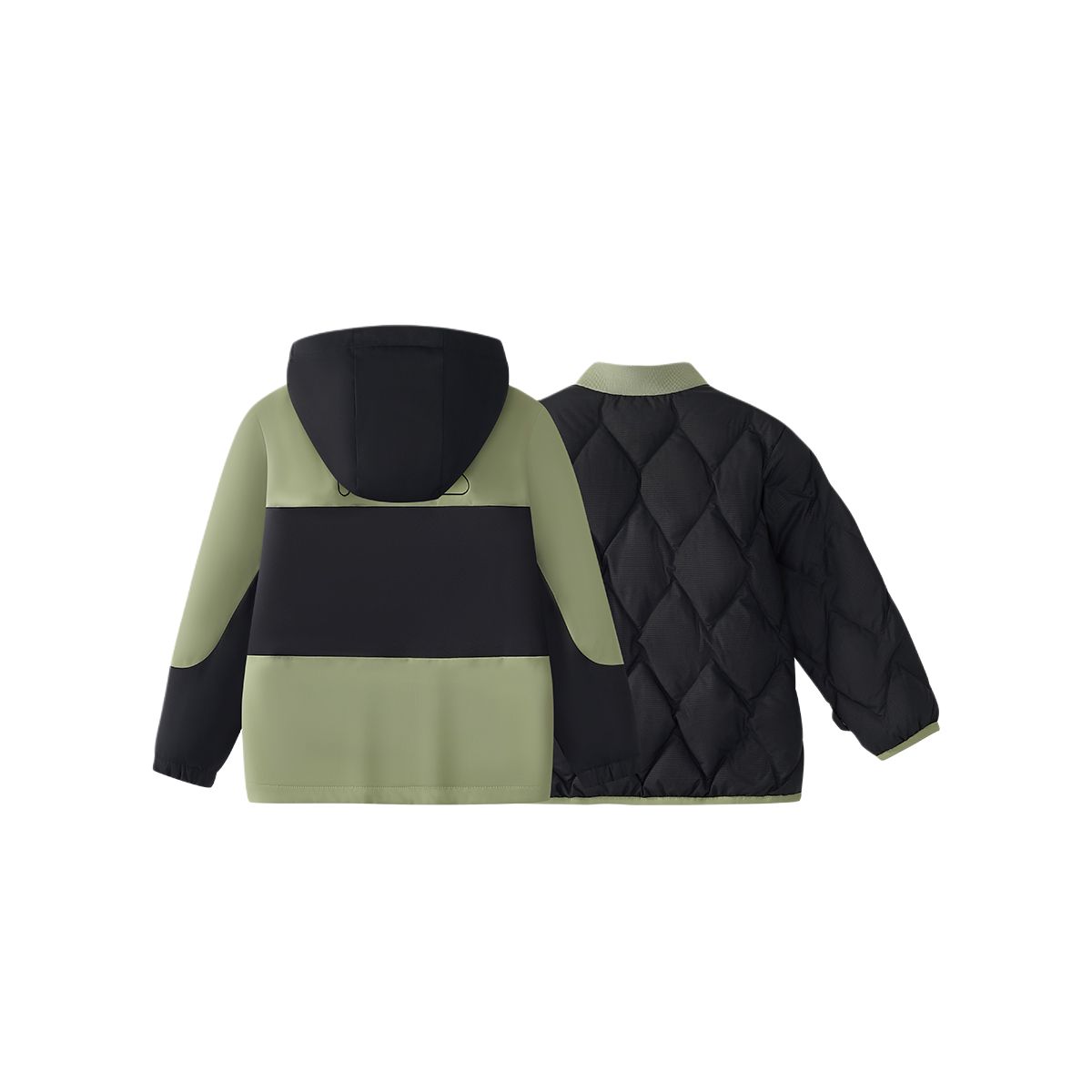 Детская куртка FILA KIDS WHITE LINE (черная) — фото 2