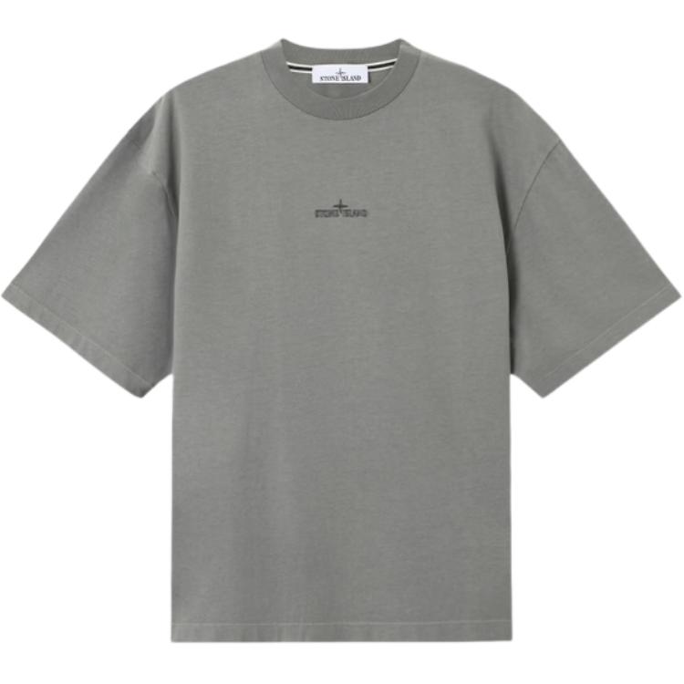 Мужская футболка STONE ISLAND Logo T-shirt (черная)