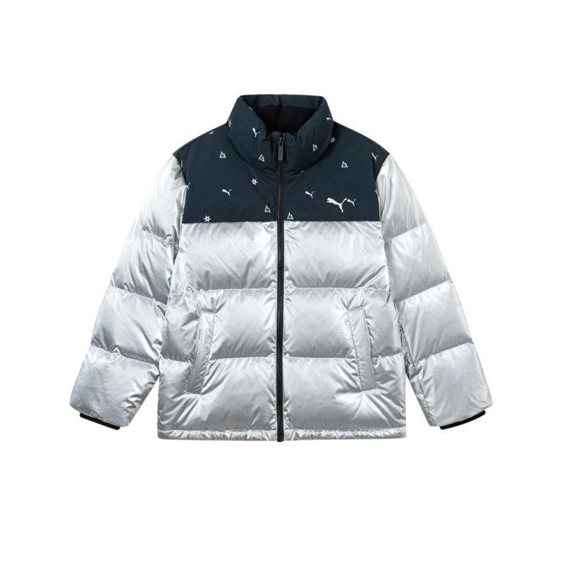 Детский пуховик PUMA (серебряный)
