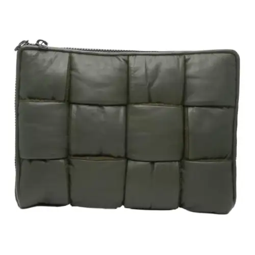 Bottega Veneta Leather Briefcase Men's Green