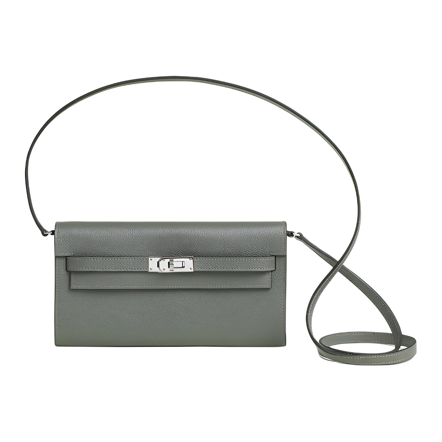Женская сумка Hermes Kelly To Go (зеленая)