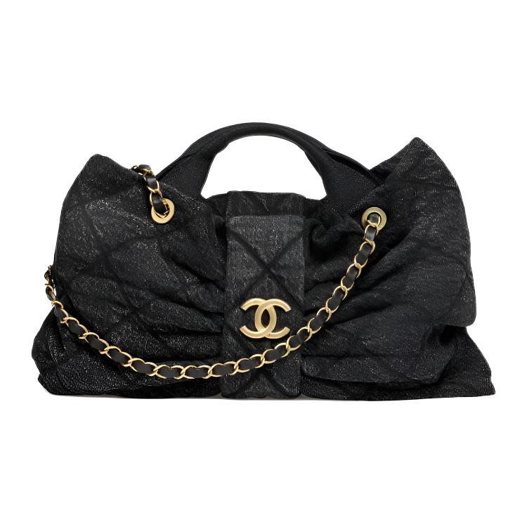 Женская сумка Chanel 25K Denim Bag (черная)