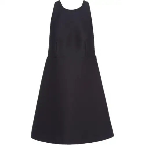 PRADA Sleeveless Dresses Women's Black Crew Neck Moderate Mid Length