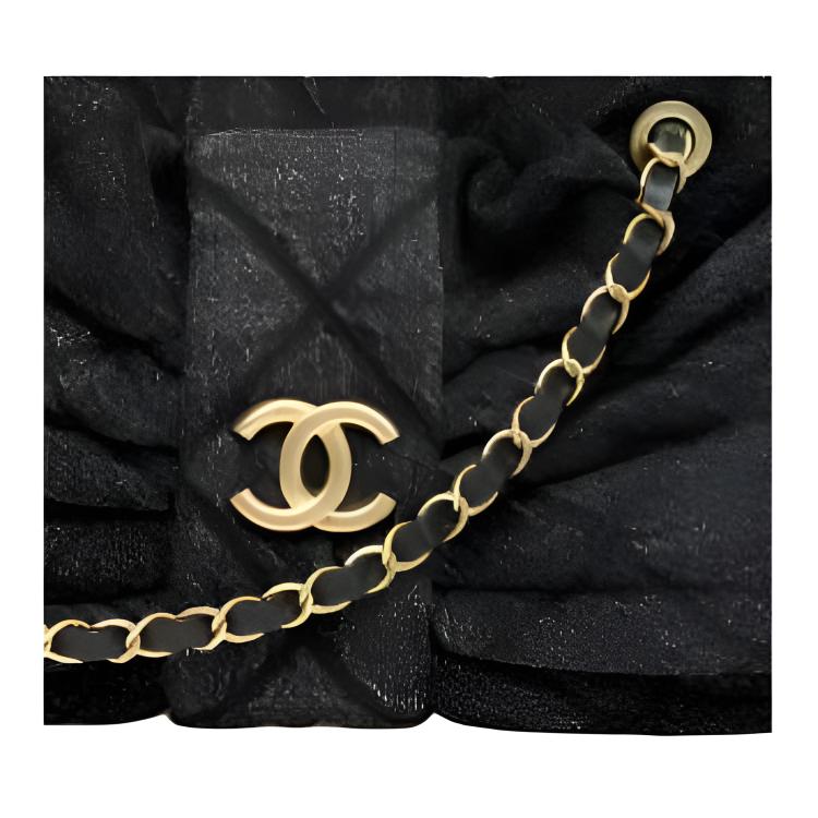 Женская сумка Chanel 25K Denim Bag (черная) — фото 2