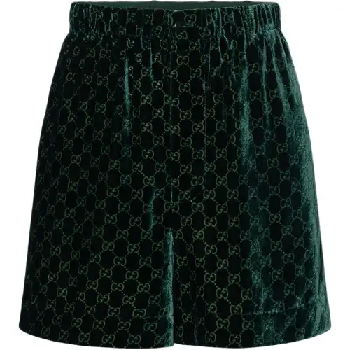 GUCCI Casual Shorts Women's Dark Green