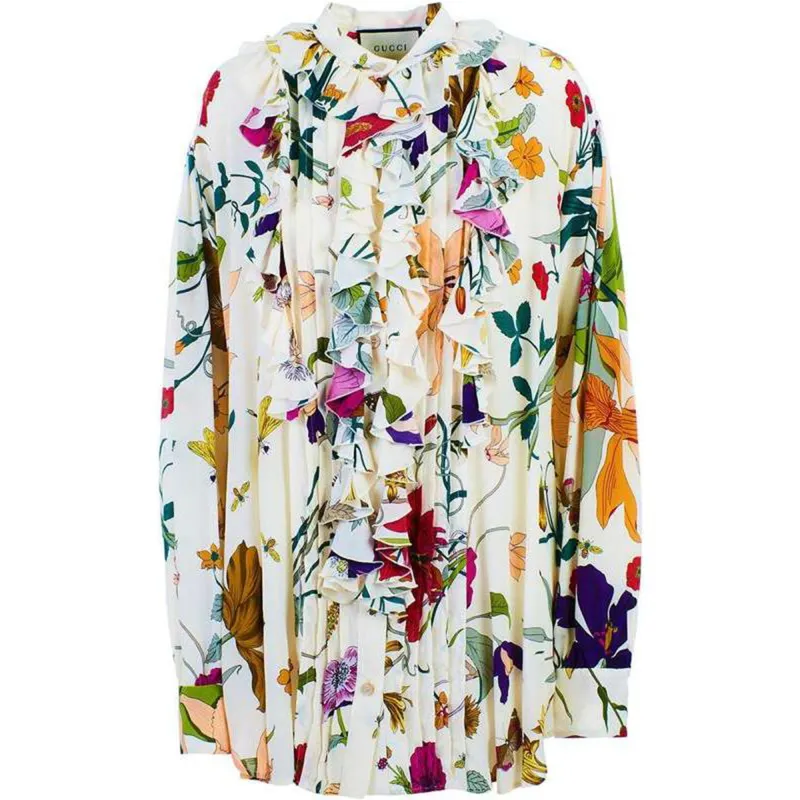 GUCCI Shirts Women's Multicolor Crew Neck Moderate Other