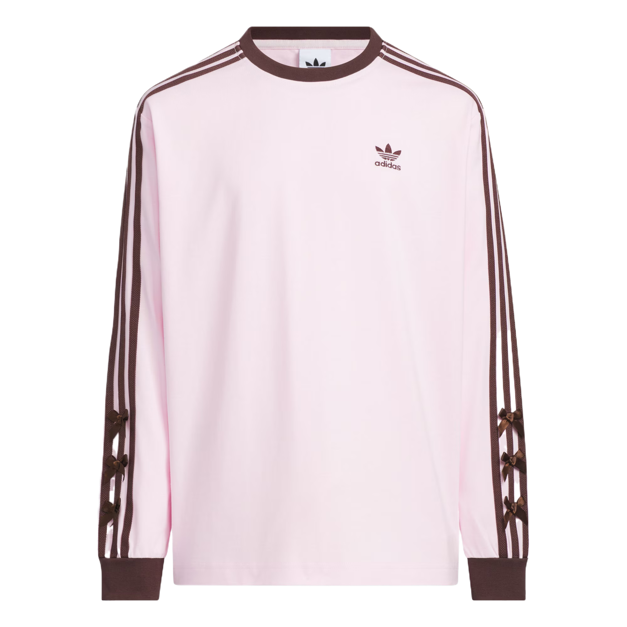 Детский лонгслив adidas originals (розово-коричневый)