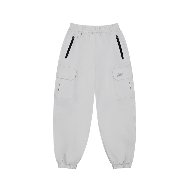 Детские штаны New Balance New Balance logo (серо-зеленые)