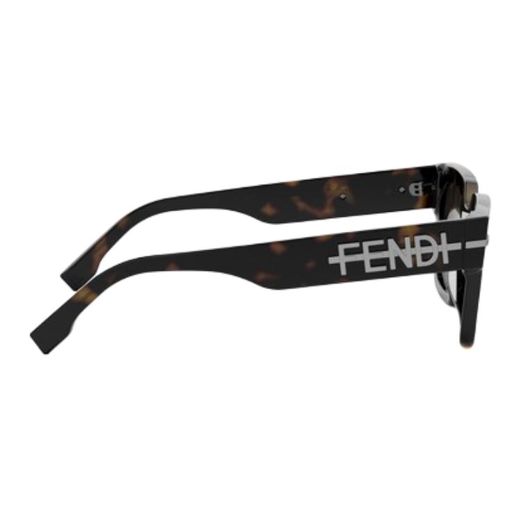 Мужские очки Fendi FE40078I 52E (коричневые) — фото 4
