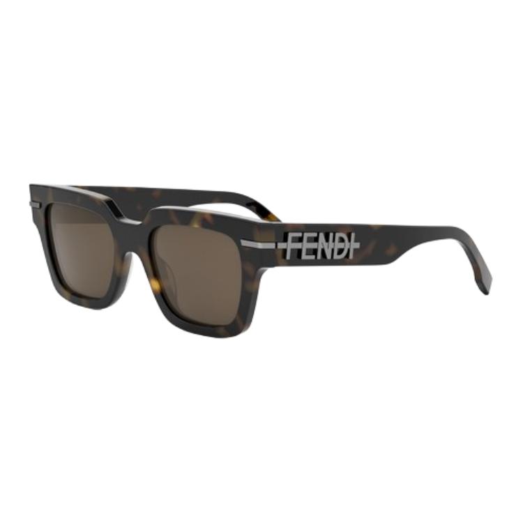 Мужские очки Fendi FE40078I 52E (коричневые)