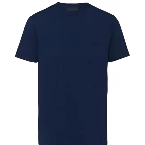 PRADA Stretch Cotton T Shirt T Shirt Men's Marine Blue