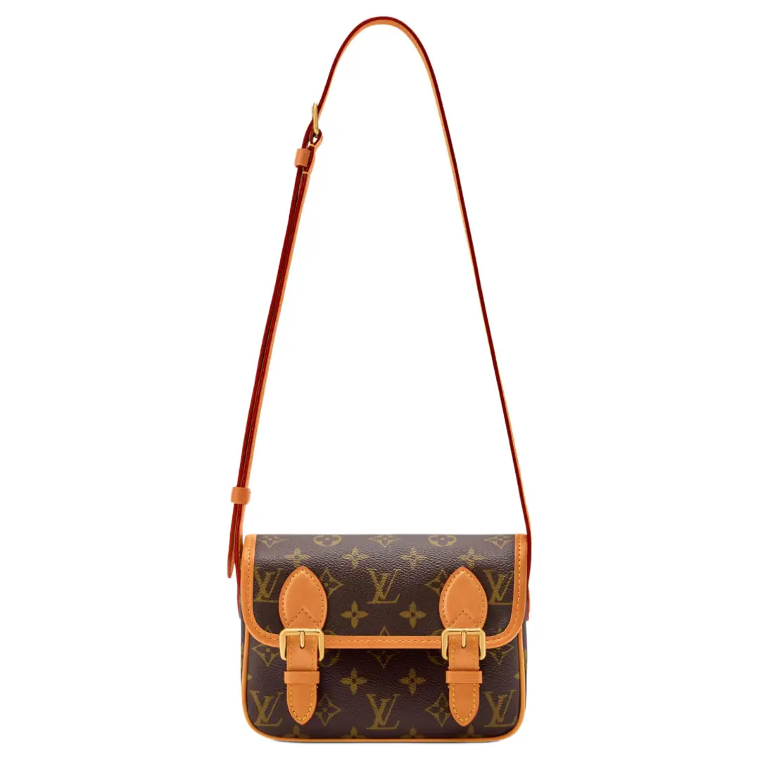 LOUIS VUITTON Monogram Coated Canvas Shoulder Bag, Crossbody Bag Mini Men's Brown