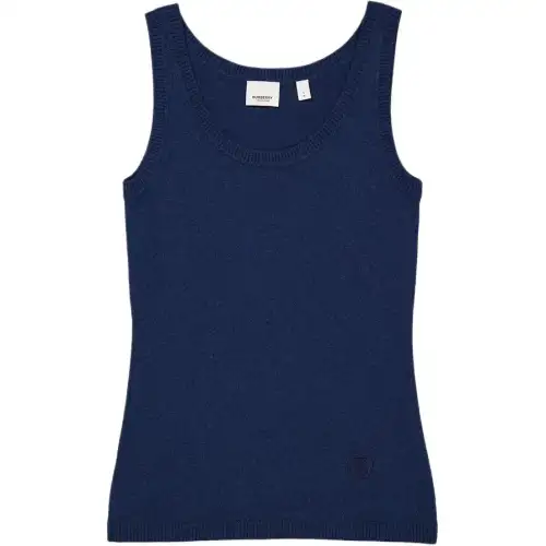 Burberry Tank Tops Women's Blue Crew Neck Moderate Other