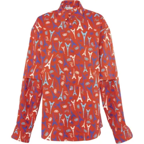 Balenciaga Shirt, Regular Fit Women's Red