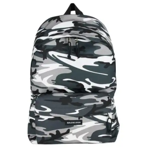 Balenciaga Nylon Fabric Backpack Men's Brown