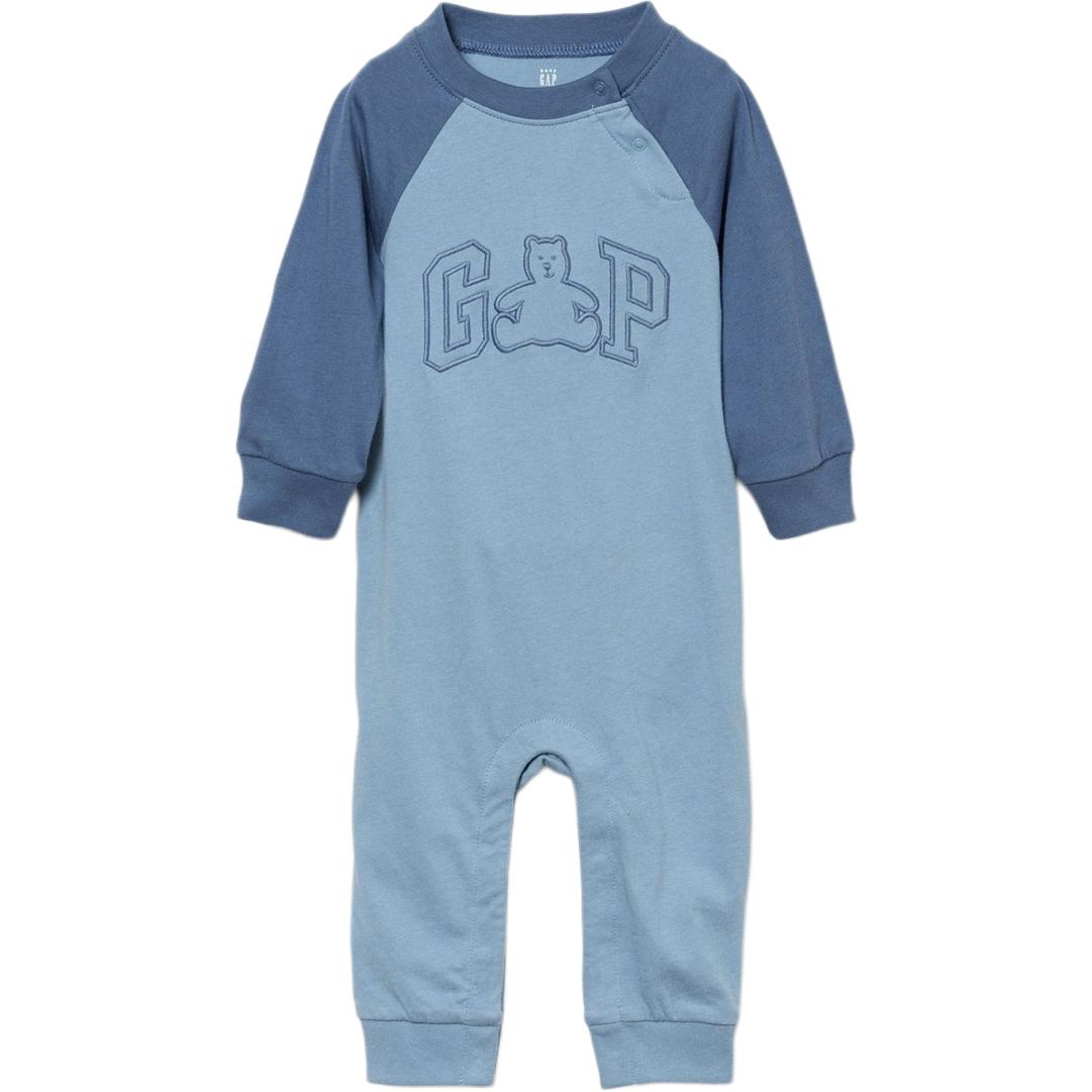 Детский боди GAP Logo (серый)