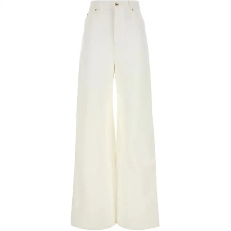 LOEWE Wide-Leg Logo Patch Jeans
