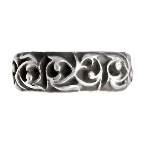 Chrome Hearts 925 Sterling Silver Rings Unisex Silver