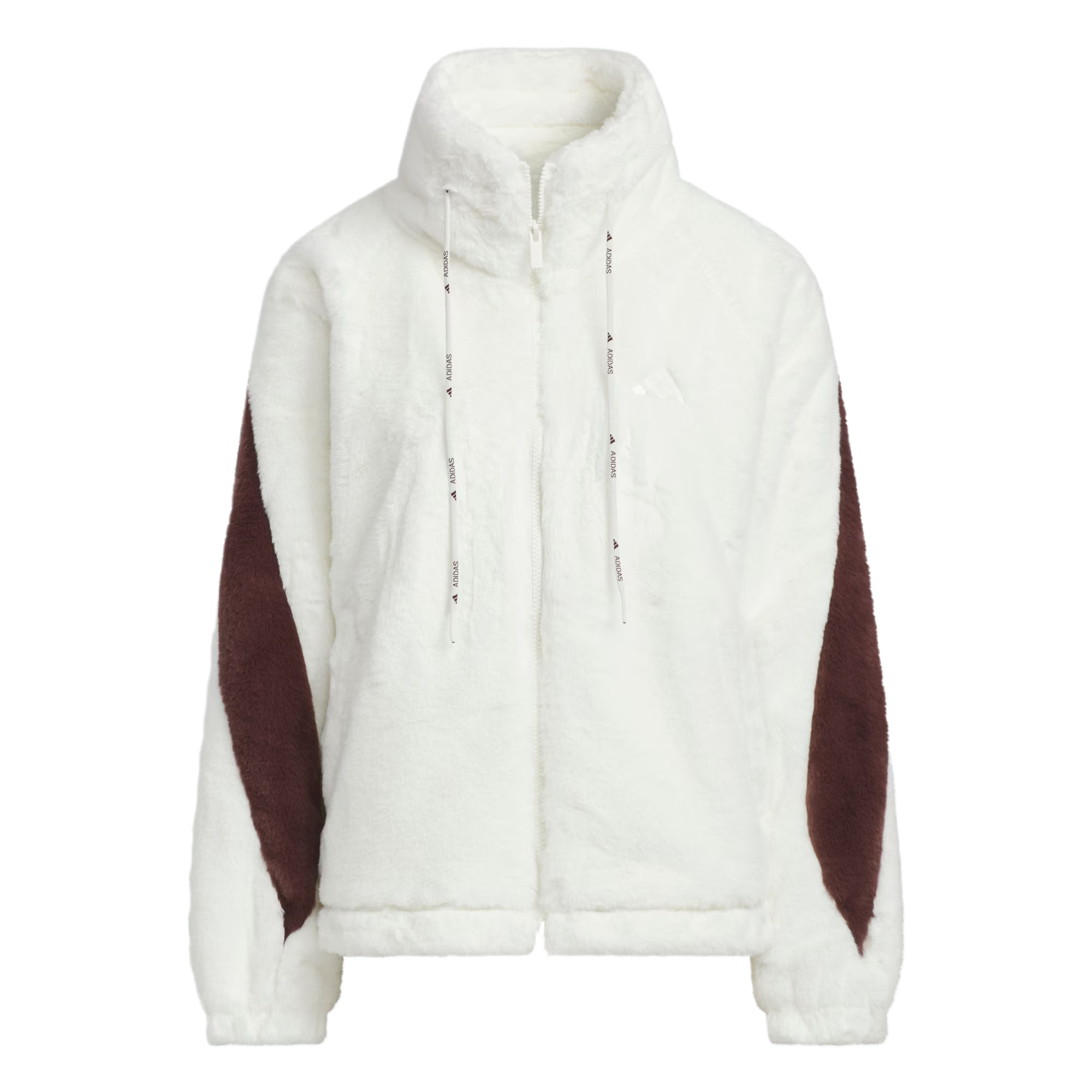Женская куртка adidas FAUX FUR JACKET (черная)