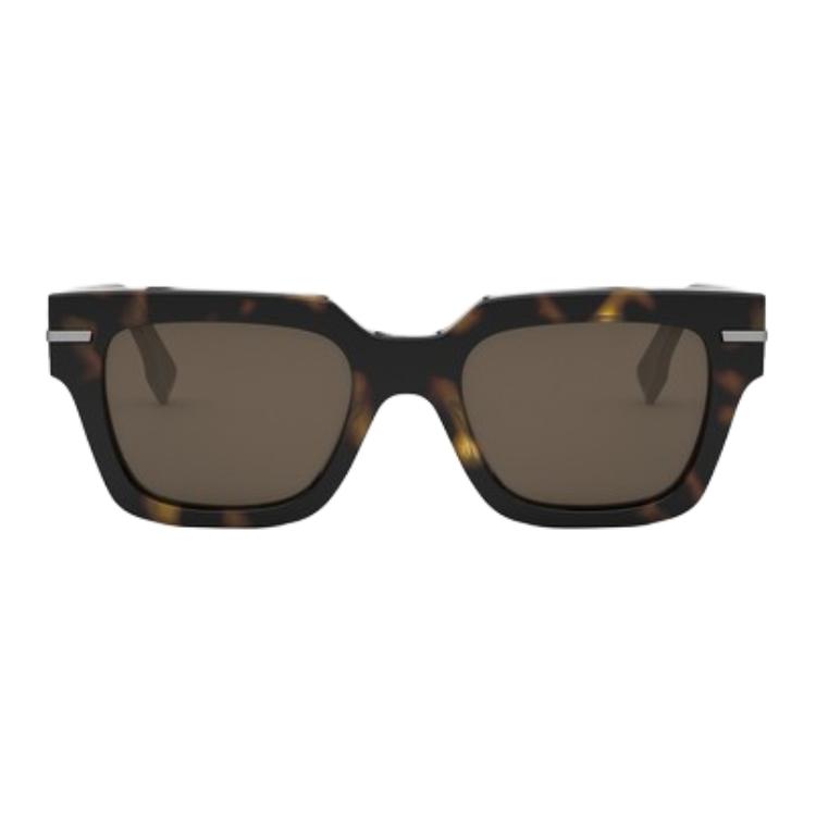 Мужские очки Fendi FE40078I 52E (коричневые) — фото 2